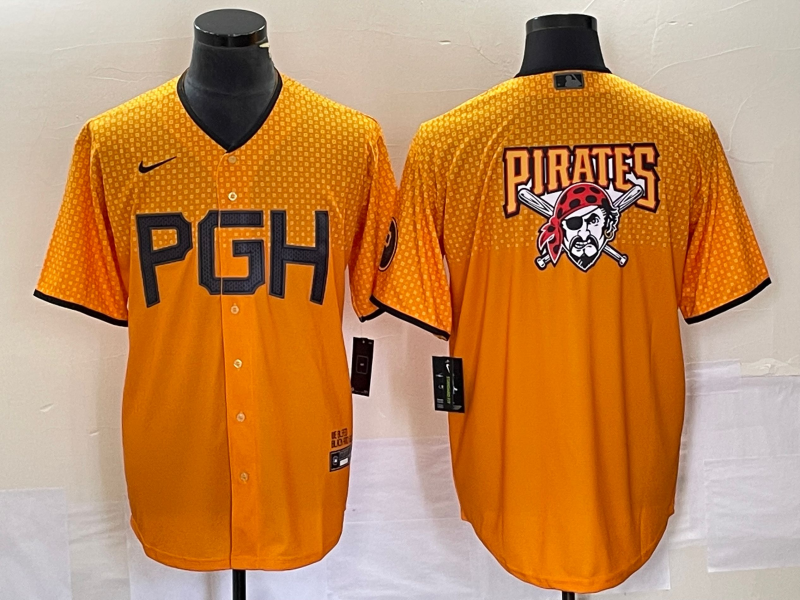 Men's Pittsburgh Pirates Gold 2023 City Connect Jersey